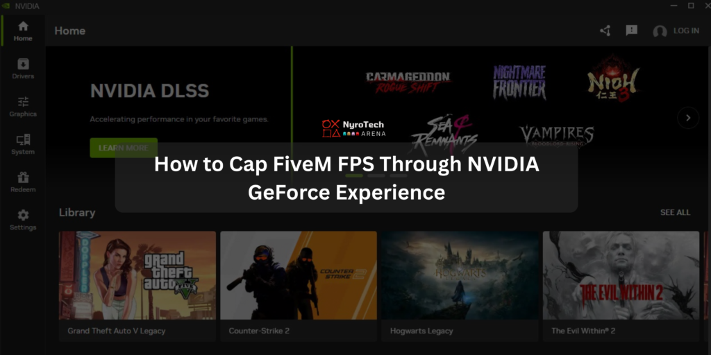 NVIDIA GeForce Experience dashboard showing game optimization settings on PC
